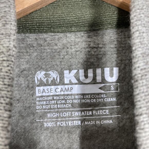 Kuiu Base Camp Vest Mens Small Gray High Loft Sweater Fleece Full Zip Jacket - Picture 6 of 15